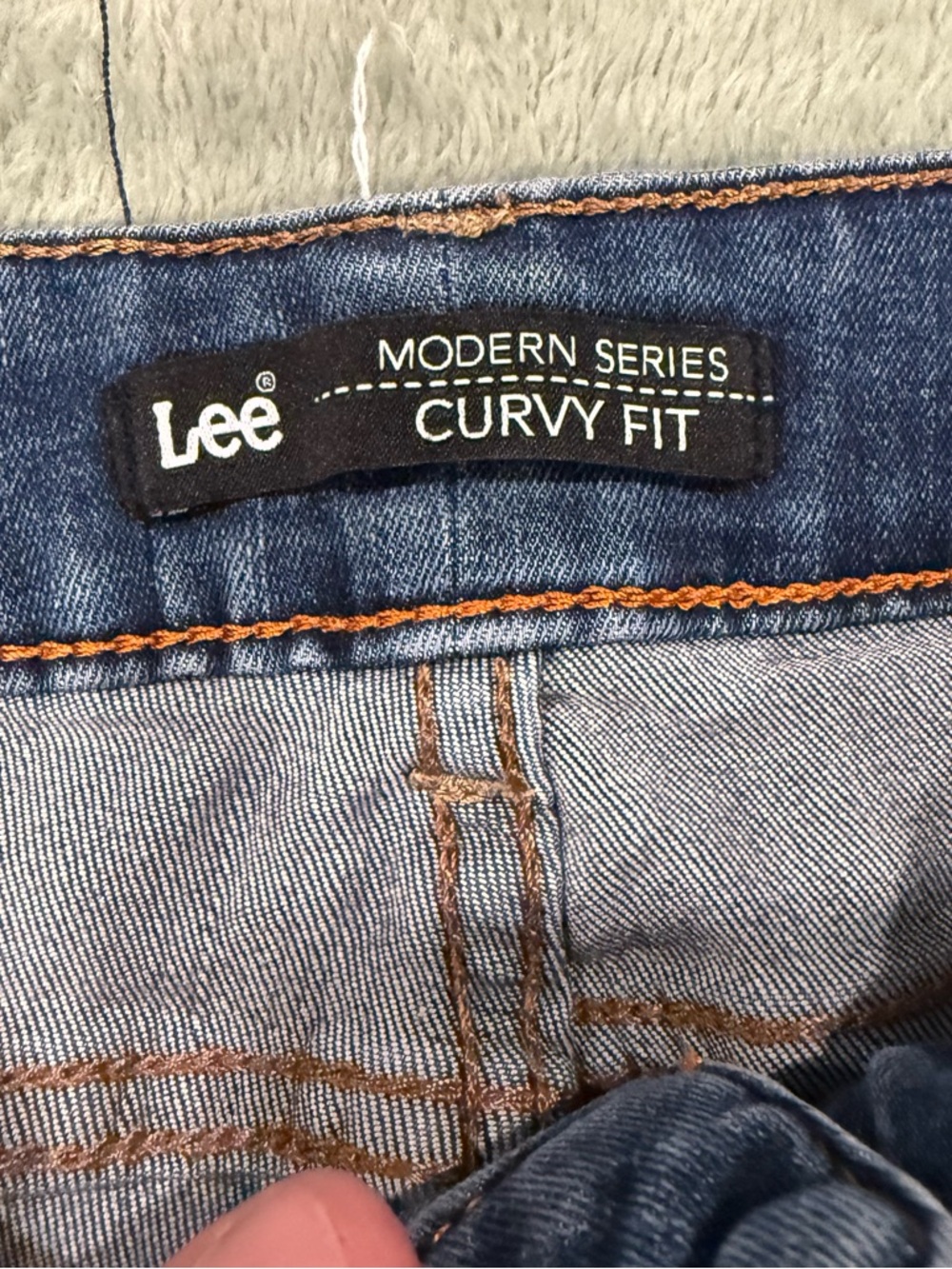 Lee Modern Series Curvy Fit Denim Shorts Blue Women’s Size 16 (Estimate) - Picture 4 of 10